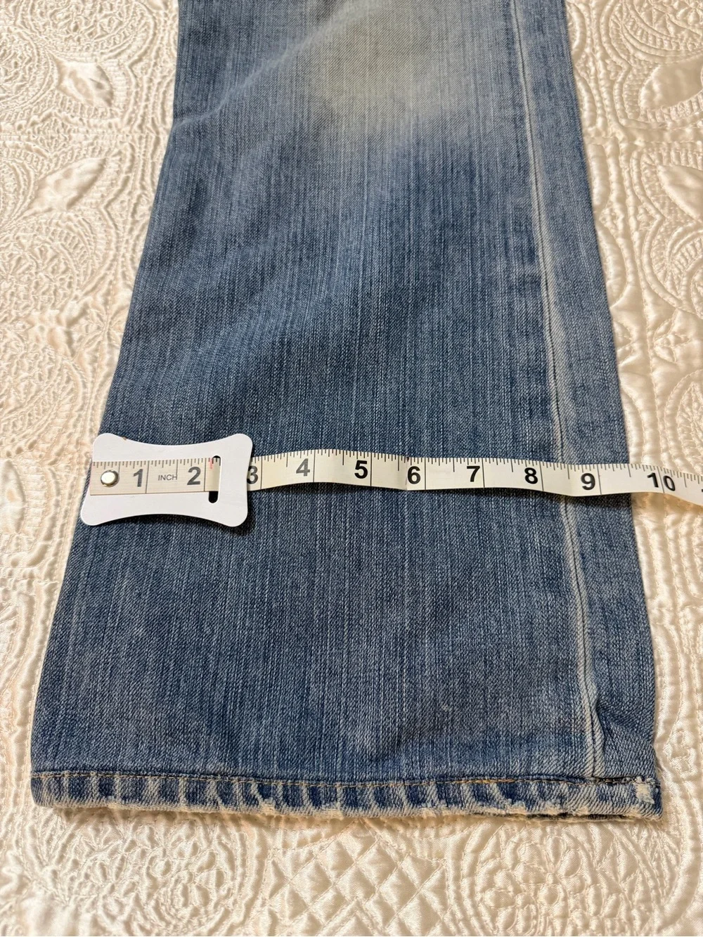 BKE Men's Blue Faded Bootcut Jeans